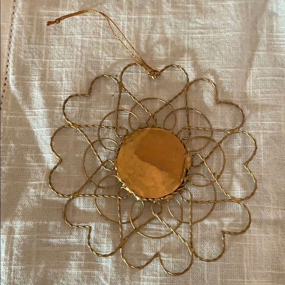 Holiday Gold Sun Metal Ornament - Picture 3 of 7